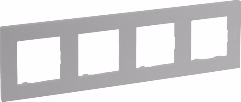 Piastra di copertura 4 moduli LEGRAND Niloé Step 864_74 Argento