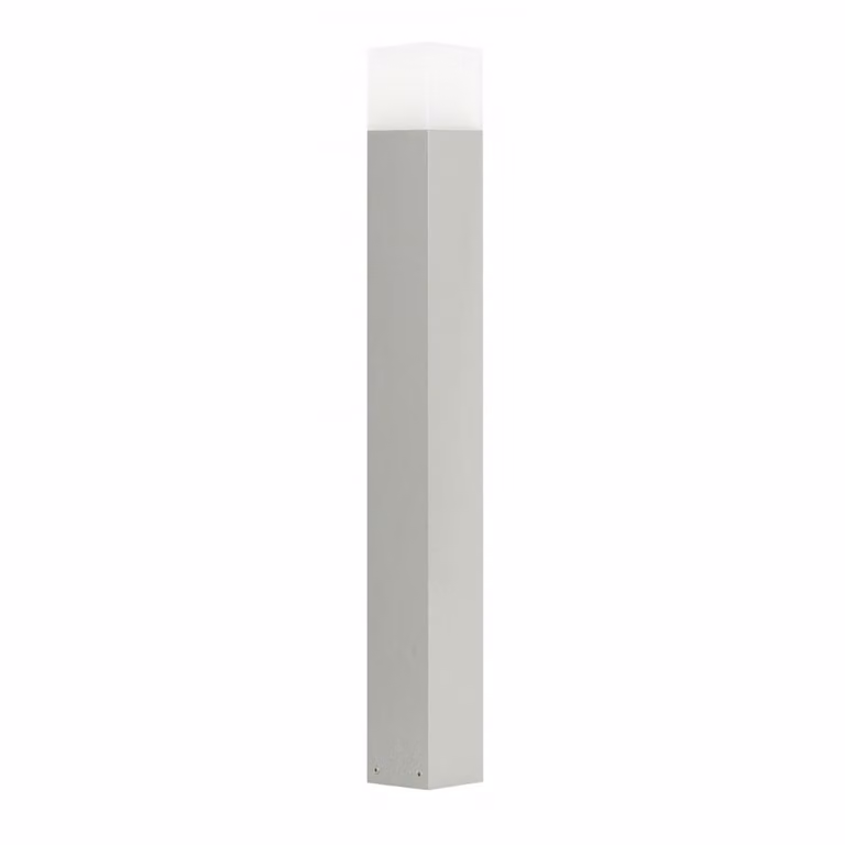 Palo luce 83 cm 1xE27 argento IP44 SU-MA Cube CB-830 AL