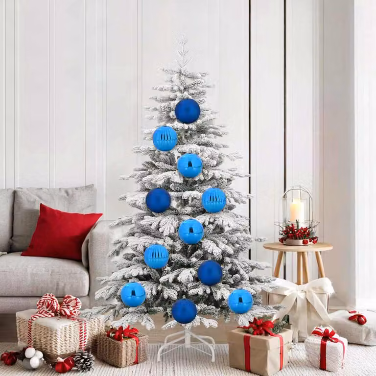 Set di 9 palline di Natale blu vidaXL in plastica, diametro: 15 cm