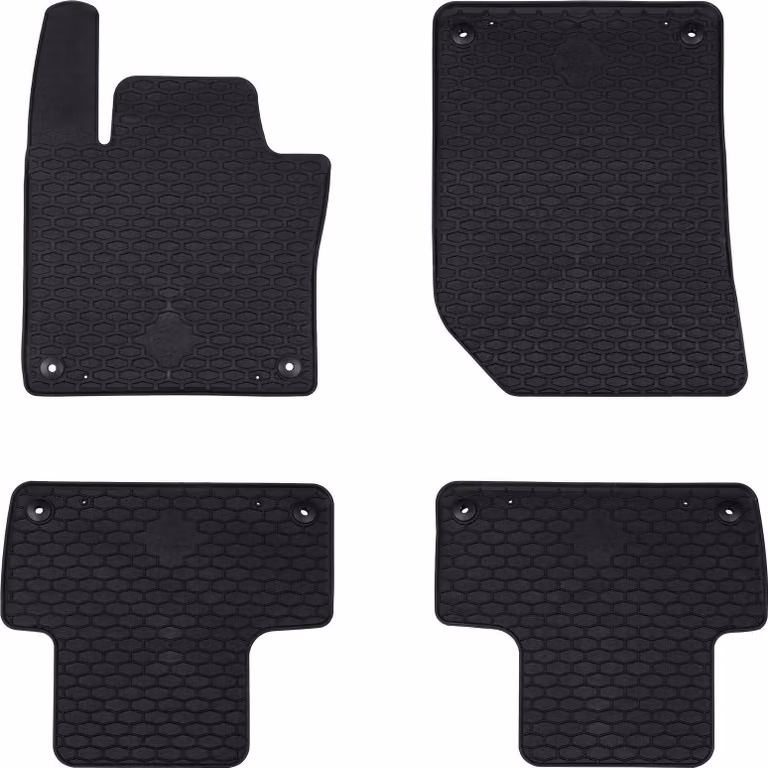 Tappetino per Auto 4 pcs Nero adatta per Volvo XC60 2018- Gomma