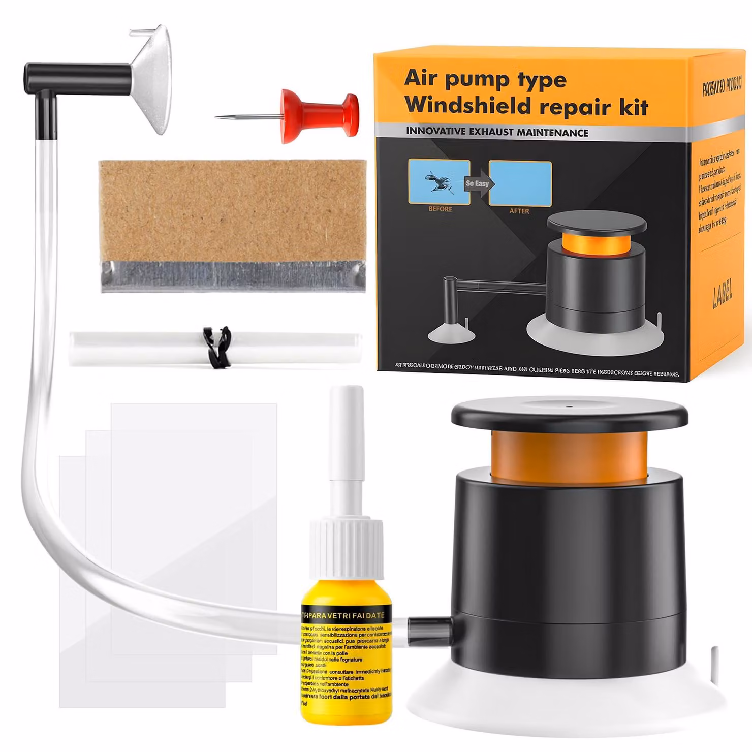Solidchoice - Kit universale per la riparazione di guarnizioni, completo di pompa a vuoto