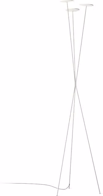 Piantana LED Vibia Skan bianca con luce calda per interni