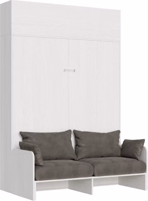 Letto Matrimoniale a Scomparsa Salvaspazio con Sofà Kentaro GIORDANOSHOP Bianco H: 250 cm