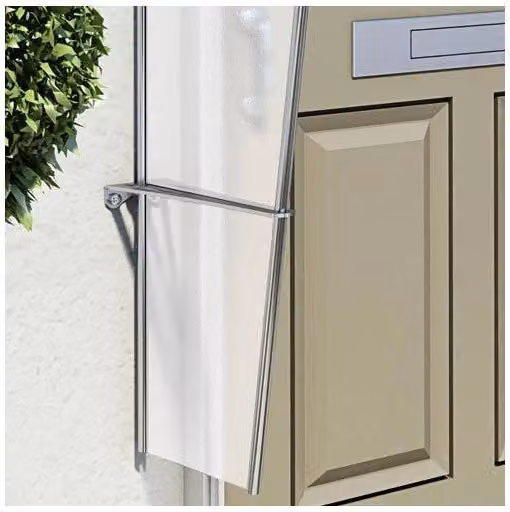 Pensilina a parete Palram Mercure in policarbonato e alluminio disponibile in nero o grigio