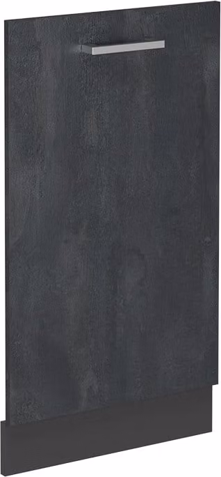 Pannello frontale della lavastoviglie Vicco R-Line Calce nera 45 cm senza piano di lavoro, Model 54529