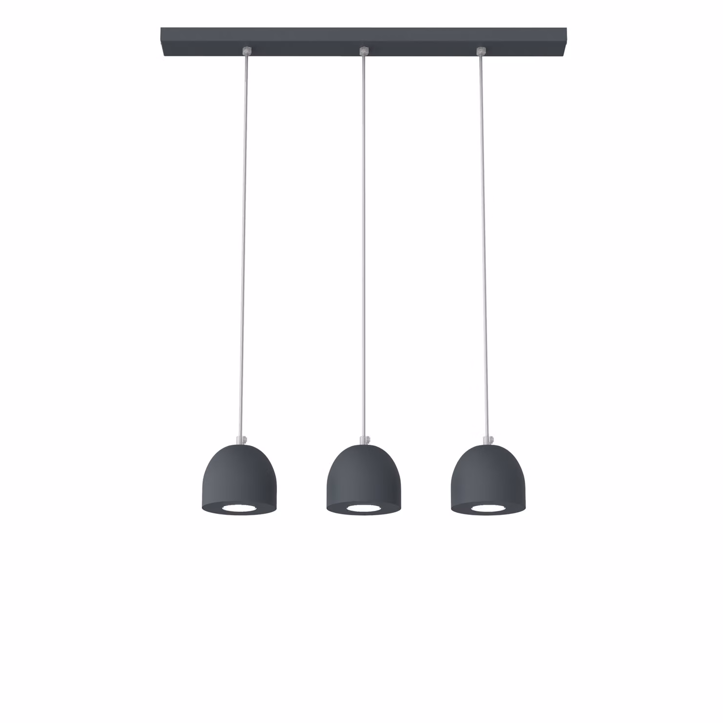 Lampada A Sospensione Campanella Linear X3 Monocolore Opaca