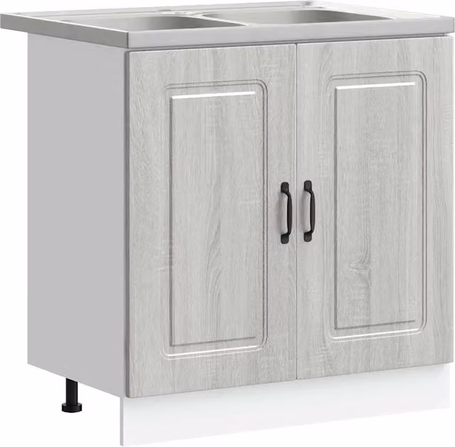 Pensile da cucina | Mobile da cucina Kalmar Grigio Sonoma 80 x 46 x 81,5 cm