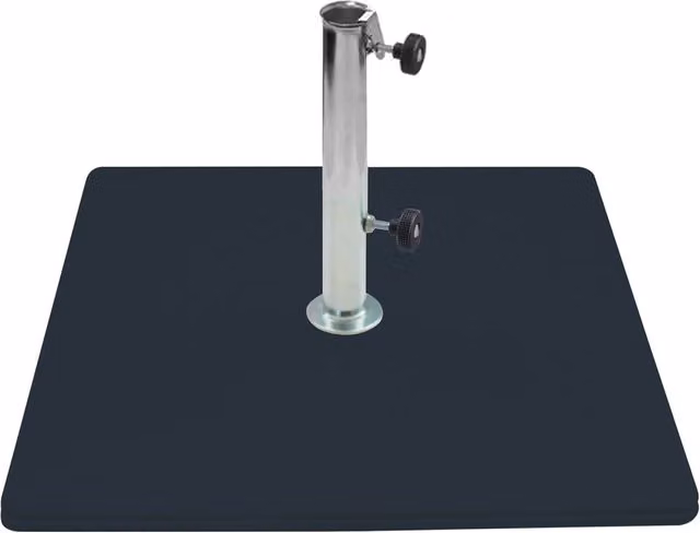 Base per ombrellone da giardino GIORDANOSHOP in metallo color antracite con peso di 60 kg per tubi da 65 mm