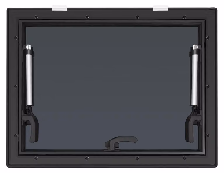 Finestra scorrevole per camper - 600x450 mm - Lega di alluminio - Vetro temperato