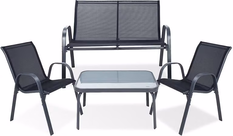 Set di mobili da giardino Mobili da giardino Mobili da patio Set da giardino 4 pezzi.