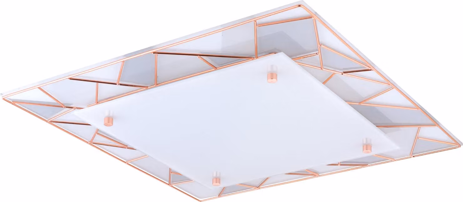 Eglo 94747 Pancento 1 LED applique / plafoniera 16W acciaio color rame bianco grigio