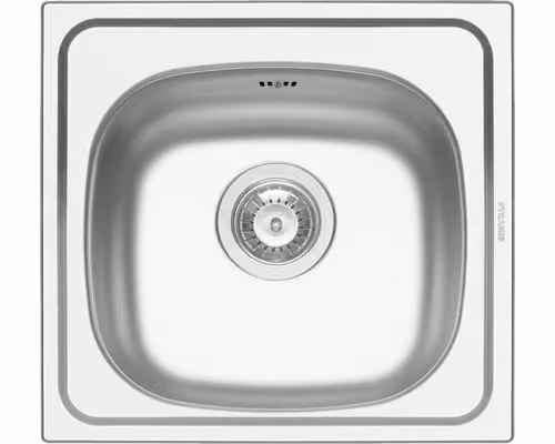 Lavello in acciaio inox Pyramis E 33 465 x 435 mm 100140001