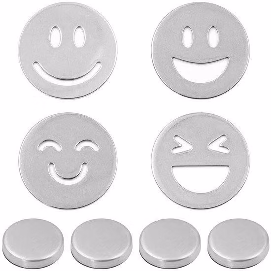 Peso decorativo per esterni - 4 pezzi - acciaio inossidabile - con corda - dal design elegante - colore argento