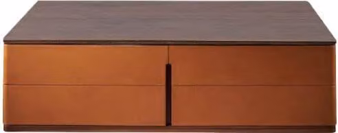 Wohnzimmer Couchtisch Orange Luxus Material Holz Stil Moderne Tische