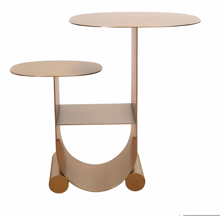 Tavolino moderno e elegante, color marrone. Tavolino di alta qualità per il soggiorno