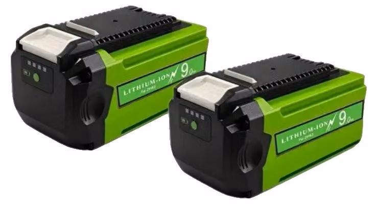 Batterie di ricambio, capacità 9000mAh, compatibili con utensili da 40V, confezione da 2 pezzi
