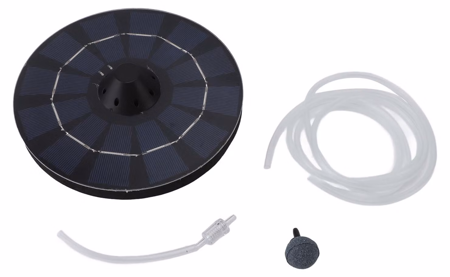 Aeratore solare galleggiante per laghetti, 2,5 W, spegnimento automatico, pompa dell'acqua azionata, 6 V, per uso esterno