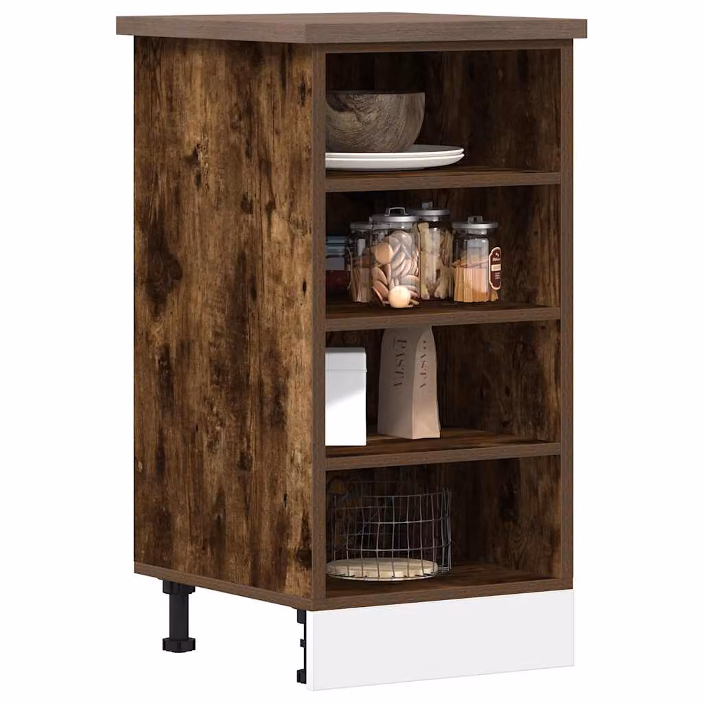 Armadio inferiore da cucina vidaXL Riga Rovere Fumo L: 40 cm, P: 44,5 cm, H: 81,5 cm
