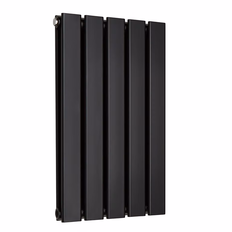 Radiatore di Design Orizzontale Piatto - Nero - 595mm x 350mm (Pannello Doppio) - Sterling Arlie by Hudson Reed