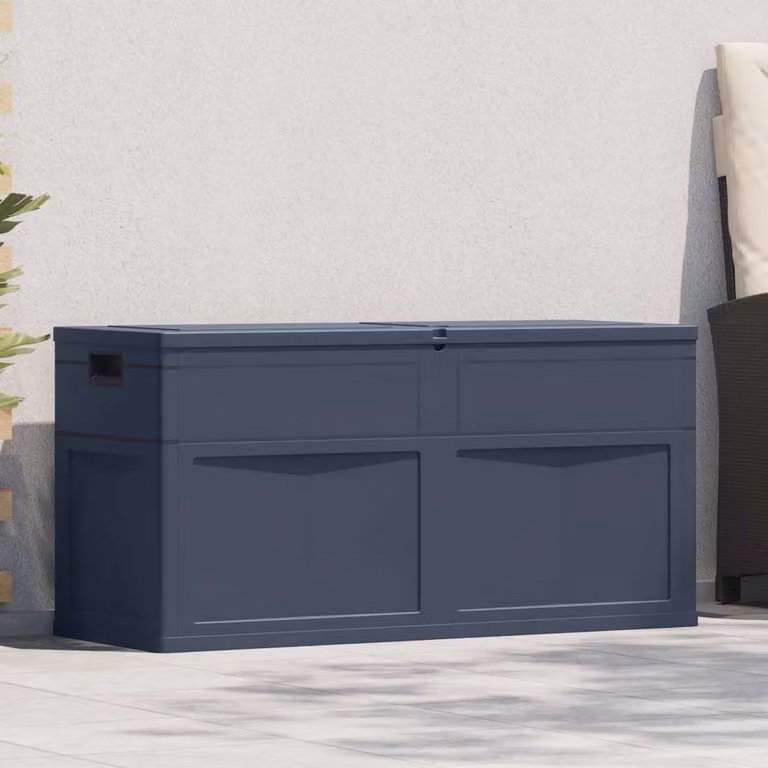 vidaXL Baule da Giardino 320 L Nero