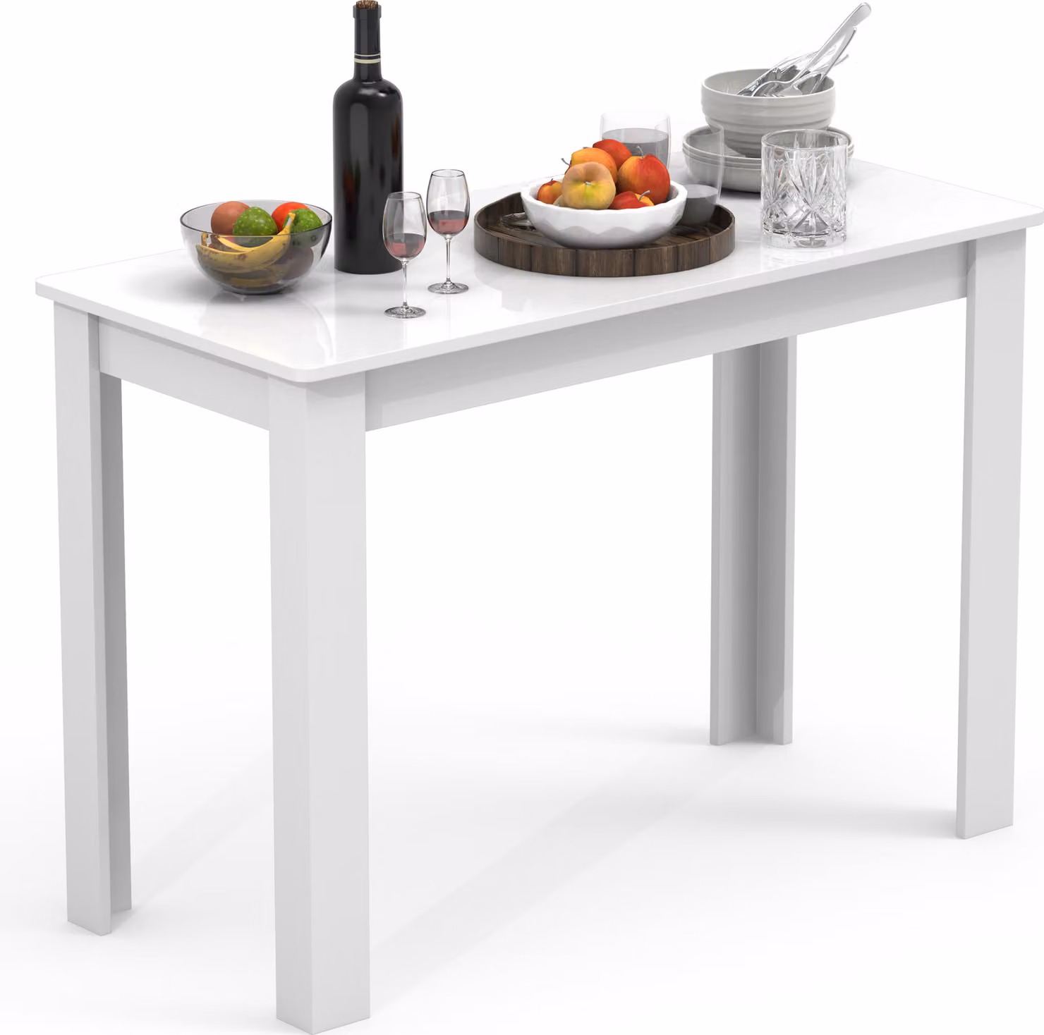 Tavolo da pranzo in legno | H. 76 x W. 110 x D. 50 cm | Tavolo da pranzo da cucina Esal