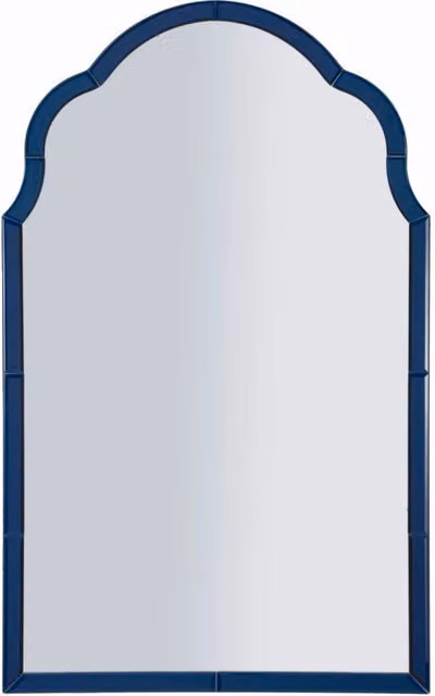 Specchio Da Muro Tangersi Blu Cm 62X1X100 Elegante