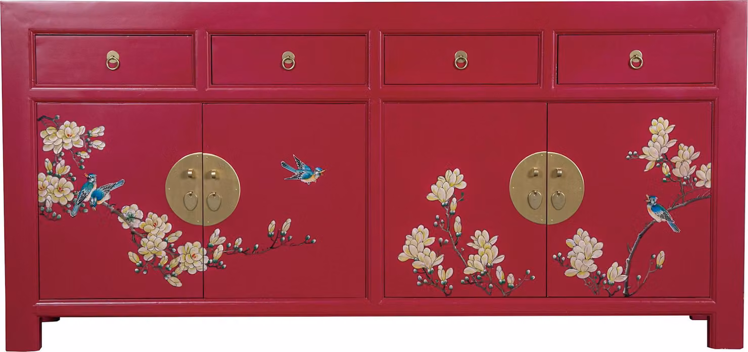 Fine Asianliving Comò cinese Credenza cinese Armadi cinesi Mobili cinesi Armadio Orientale Asiatico 180x85x35