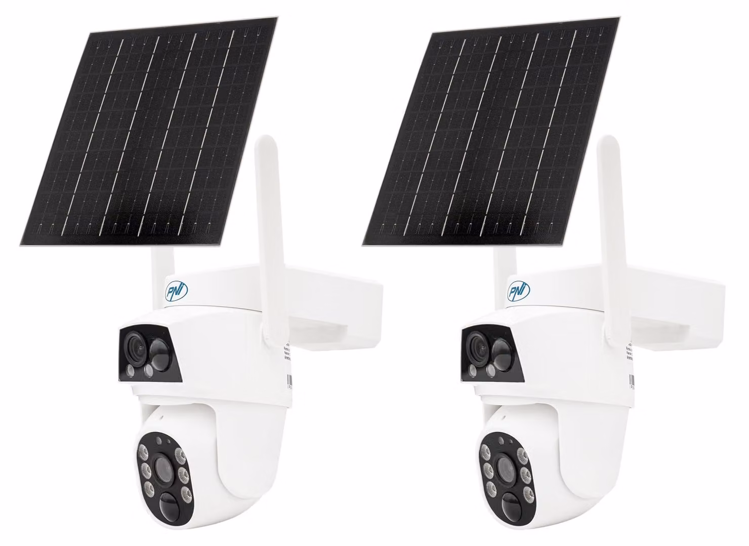 PNI, confezione da 2 telecamere di videosorveglianza IP894 GSM 4G PTZ, con doppia lente (2 MP + 2 MP)