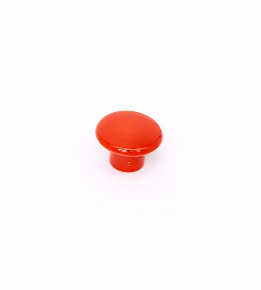 Pomolo in plastica rosso diametro 30 mm