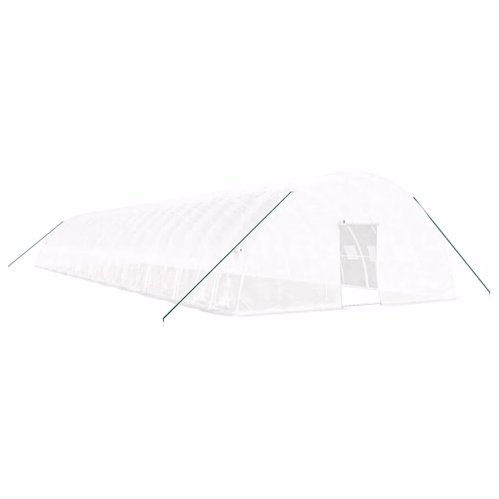 Serra Videx con Telaio in Acciaio Zincato Bianco e Copertura in Plastica, L: 60 x P: 22 x H: 2,85 m – 2