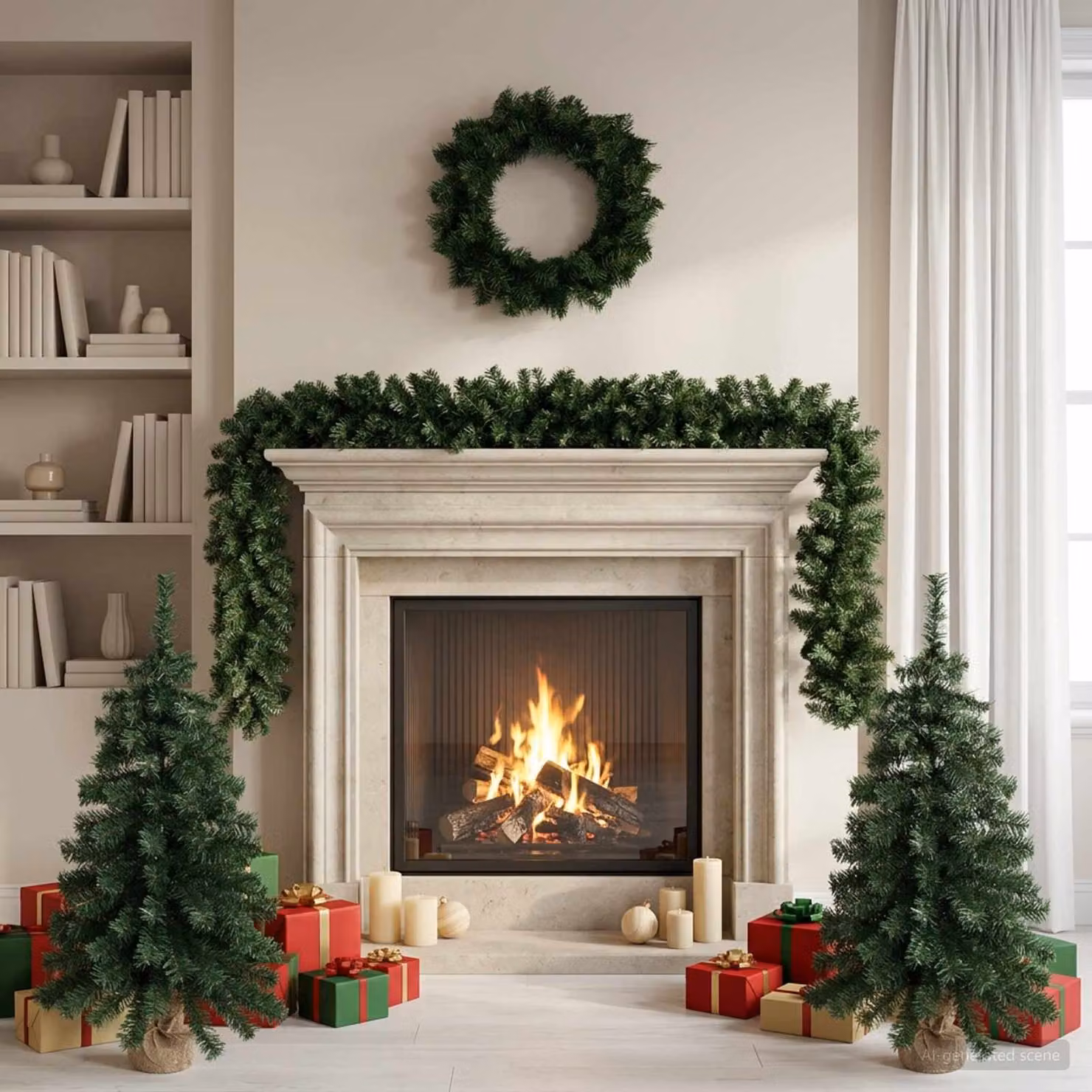vidaXL Set mini alberi di Natale 90 cm PVC Verde