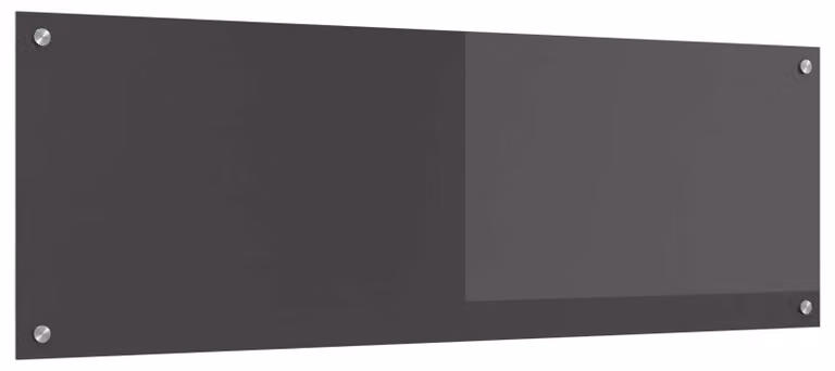 Schienale da cucina Grigio scuro 120 x 40 cm vetro temperato
