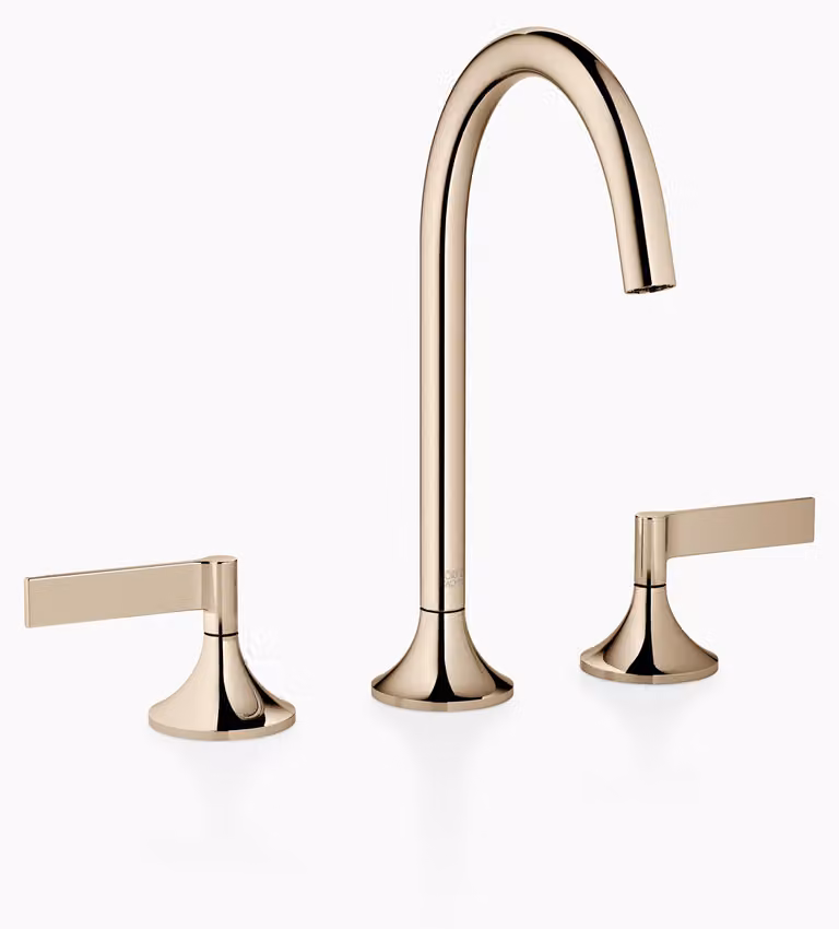 Dornbracht VAIA Mélangeur de lavabo à trois trous avec vidage, poignée à levier, saillie 168mm, 20713819-47, 20713819-47