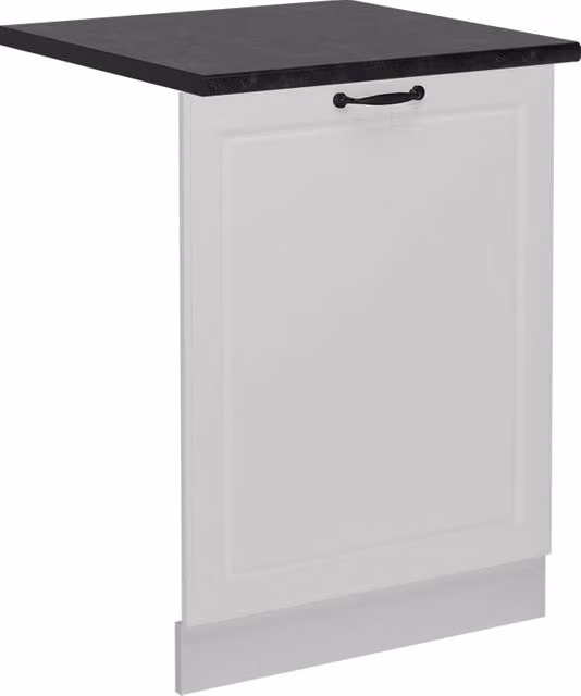 Pannello frontale per lavastoviglie da incasso Vicco R-Line Bianco rustico/Bianco, Larghezza: 60 cm, PL Antracite