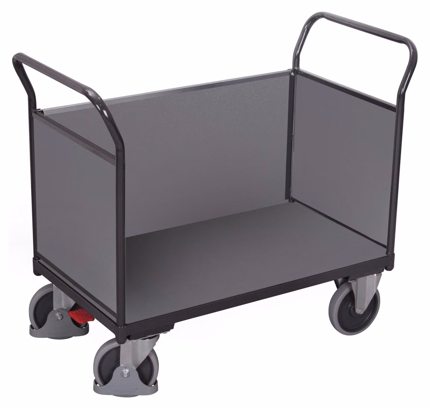 Carrello a tre pareti Variofit con legno RAL 7016 sw-700.302/AG, 9900066664