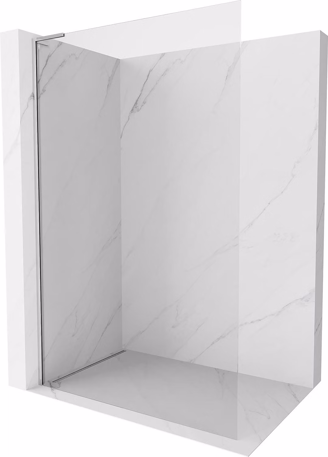 Mexen Kioto-X L Pannello doccia Walk-in 120 x 200 cm, trasparente 10 mm, cromo - 800-120-107-01-00-X