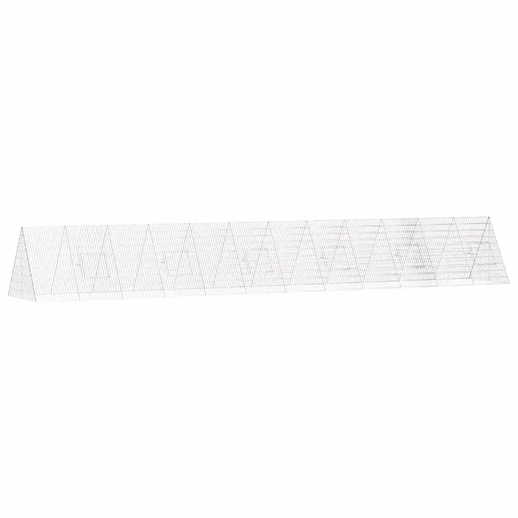 Gabbia per conigli vidaXL in acciaio zincato argento L: 215 cm, P: 100 cm, H: 85 cm – 2