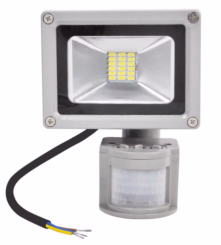 Greenmigo 20W Proiettore LED Proiettore con rilevatore di movimento Bianco freddo IP65 Lampada impermeabile Applique da parete Proiettore Proiettore LED da giardino