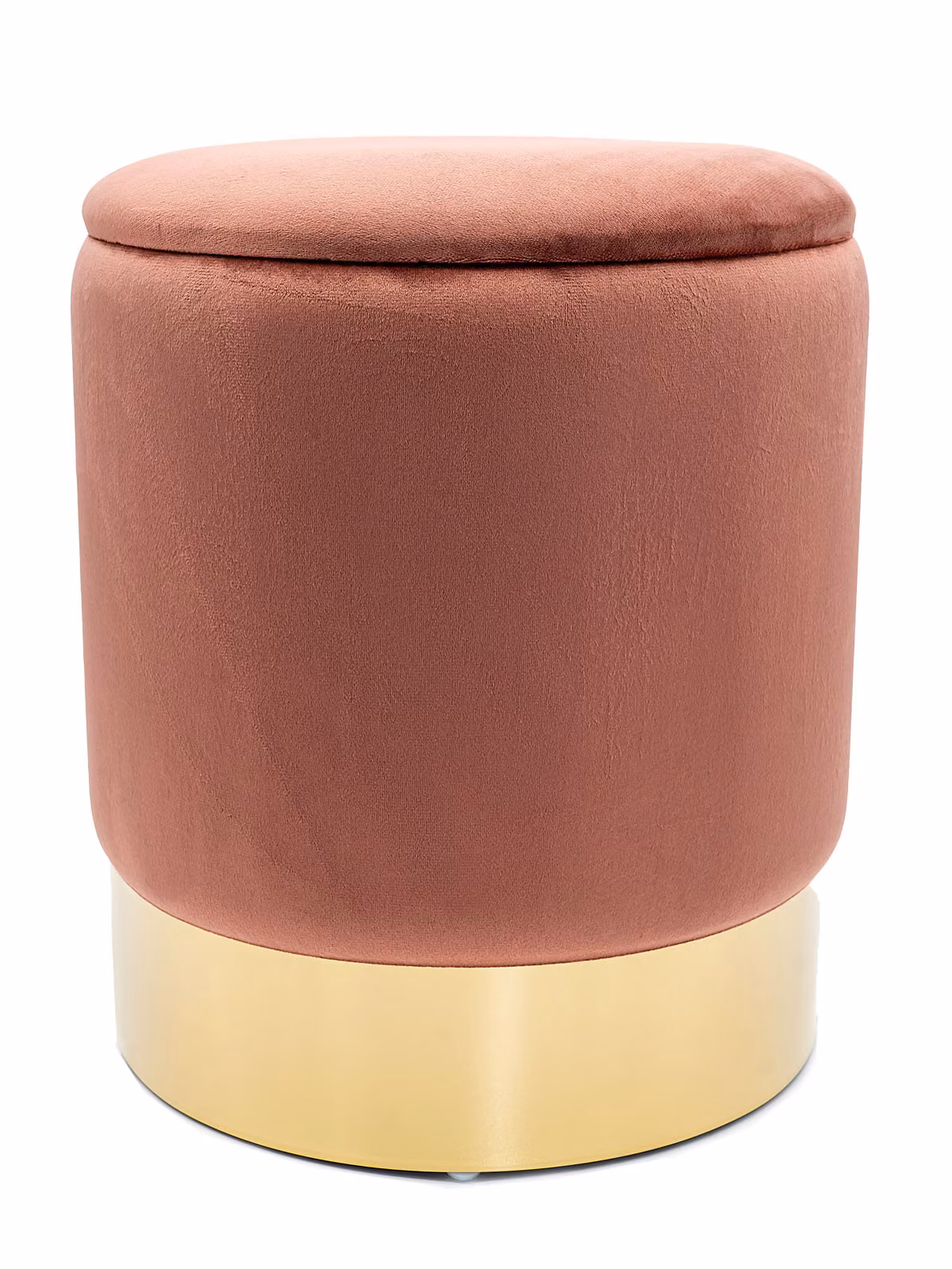 Sgabello in velluto sgabello decorativo pouf in velluto pouf decorativo in velluto con spazio di archiviazione rosa