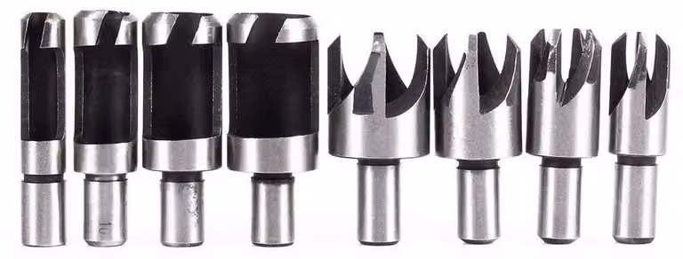 Set di punte per tasselli in legno - Set di strumenti da 8 pezzi per tasselli perfetti