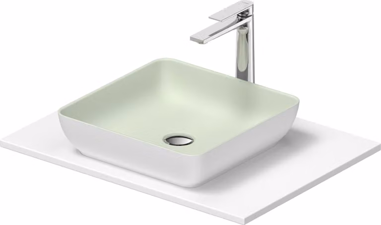 Duravit Sivida Set lavabos rectangulaires incl. console 680x500x123mm, 268017FG00, 268017FG00