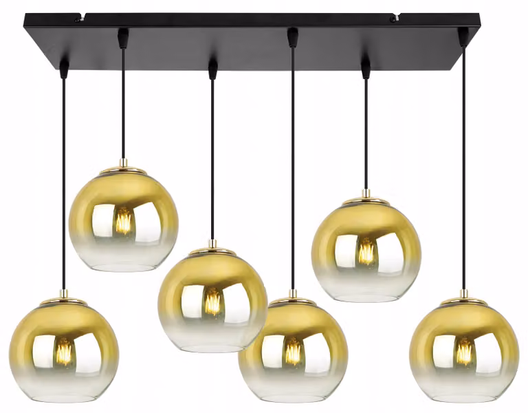 Lampada a sospensione Lampadario Lampadario dorato Paralume 15 cm