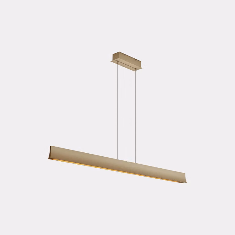 Lampada a sospensione LEDS C4 Bravo - 40,7 W, bianco caldo, 4256 lm, oro