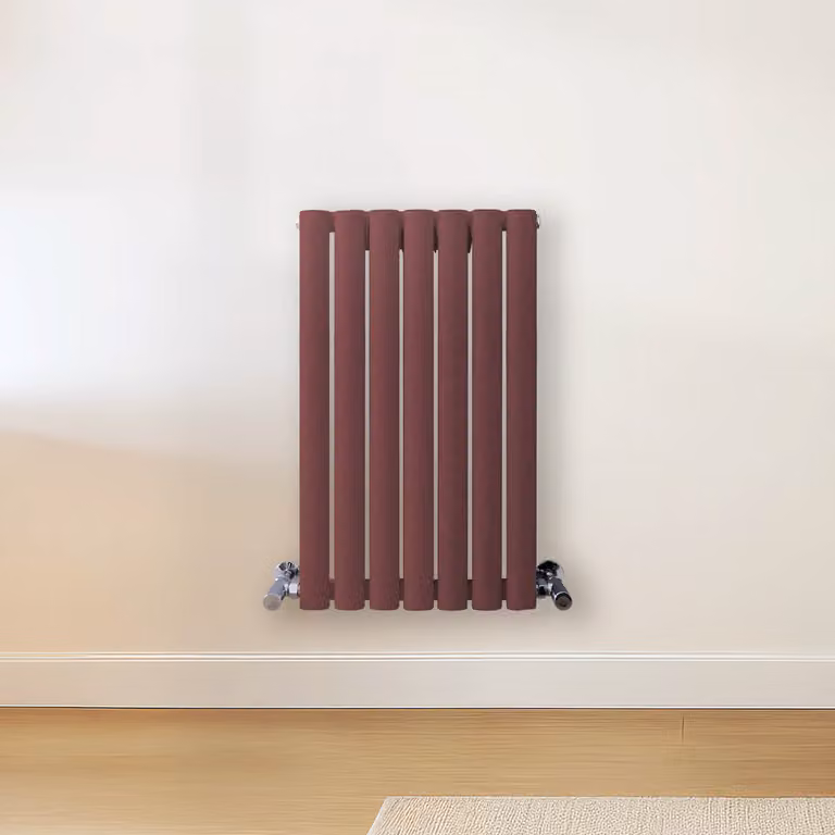Radiatore di Design Orizzontale Rosso (Booth Rosso) - 635mm x 413mm - Pannello Doppio  - Revive