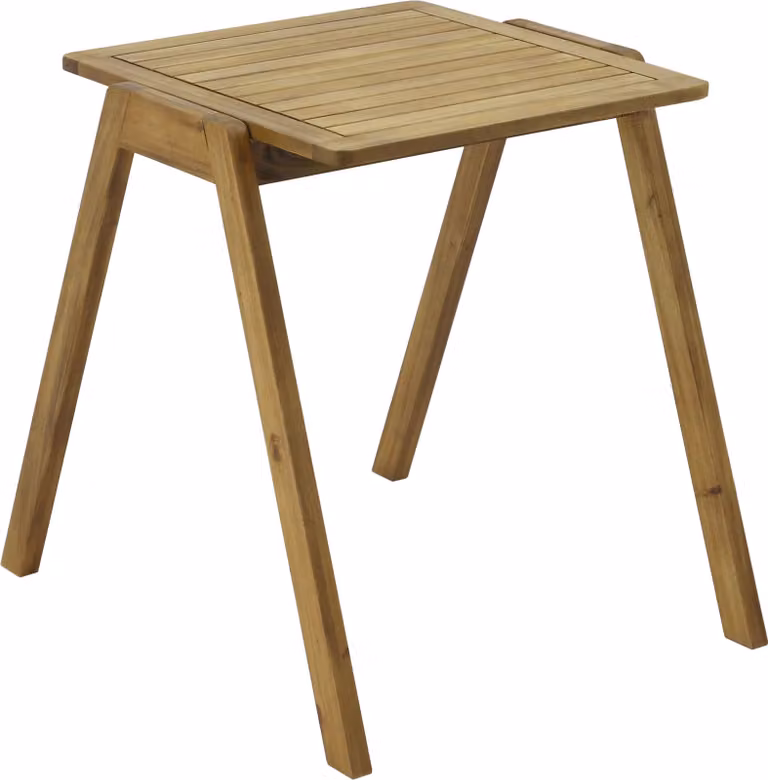 Tavolo da giardino quadrato in legno di eucalipto - Oviala Uzes