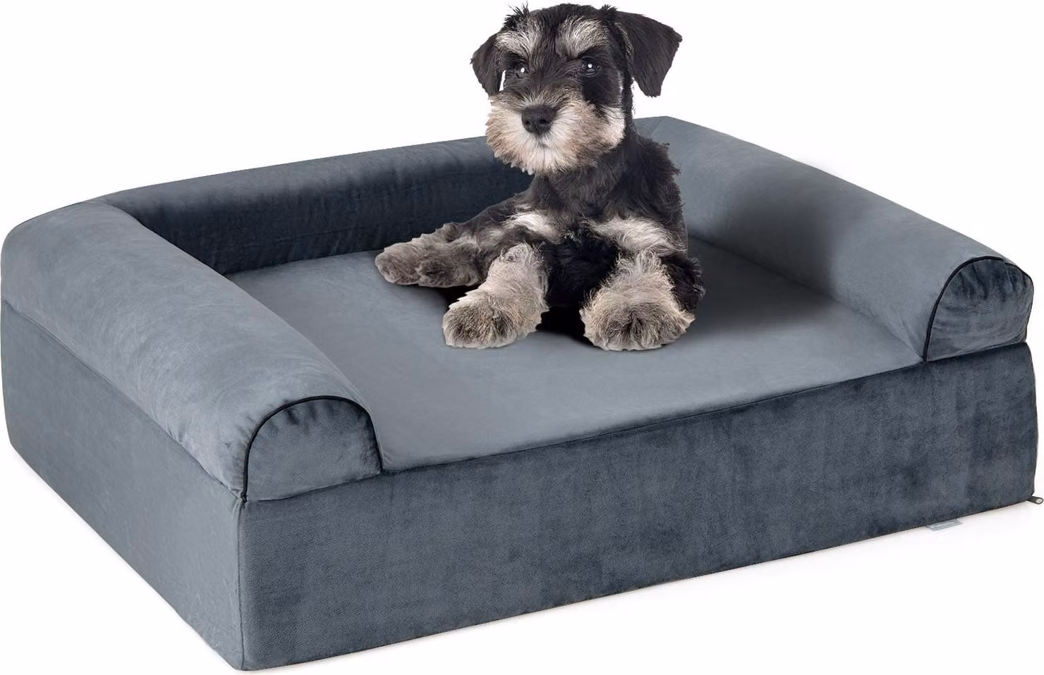 Letto ortopedico per cani per artrite, fodera lavabile, grigio