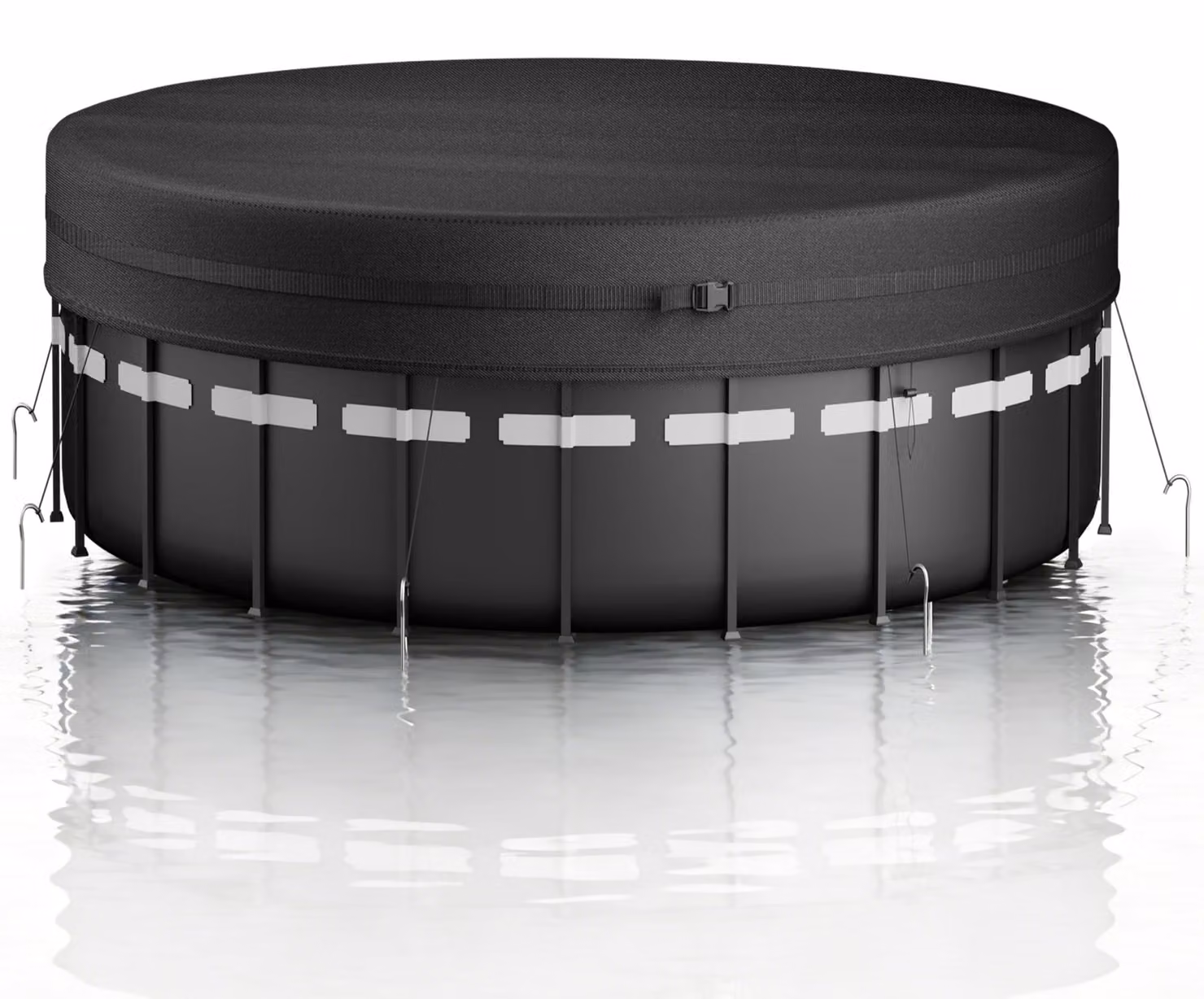 Copertura per piscina rotonda - Resistente ai raggi UV, diametro 490 cm - Con corda