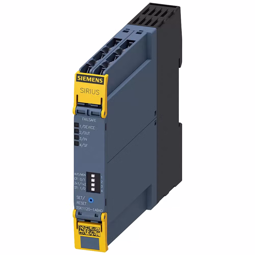 Dispositivo di commutazione di sicurezza Siemens SIRIUS, unità base serie Advanced 1, abilitazione elettronica 3SK11201AB40