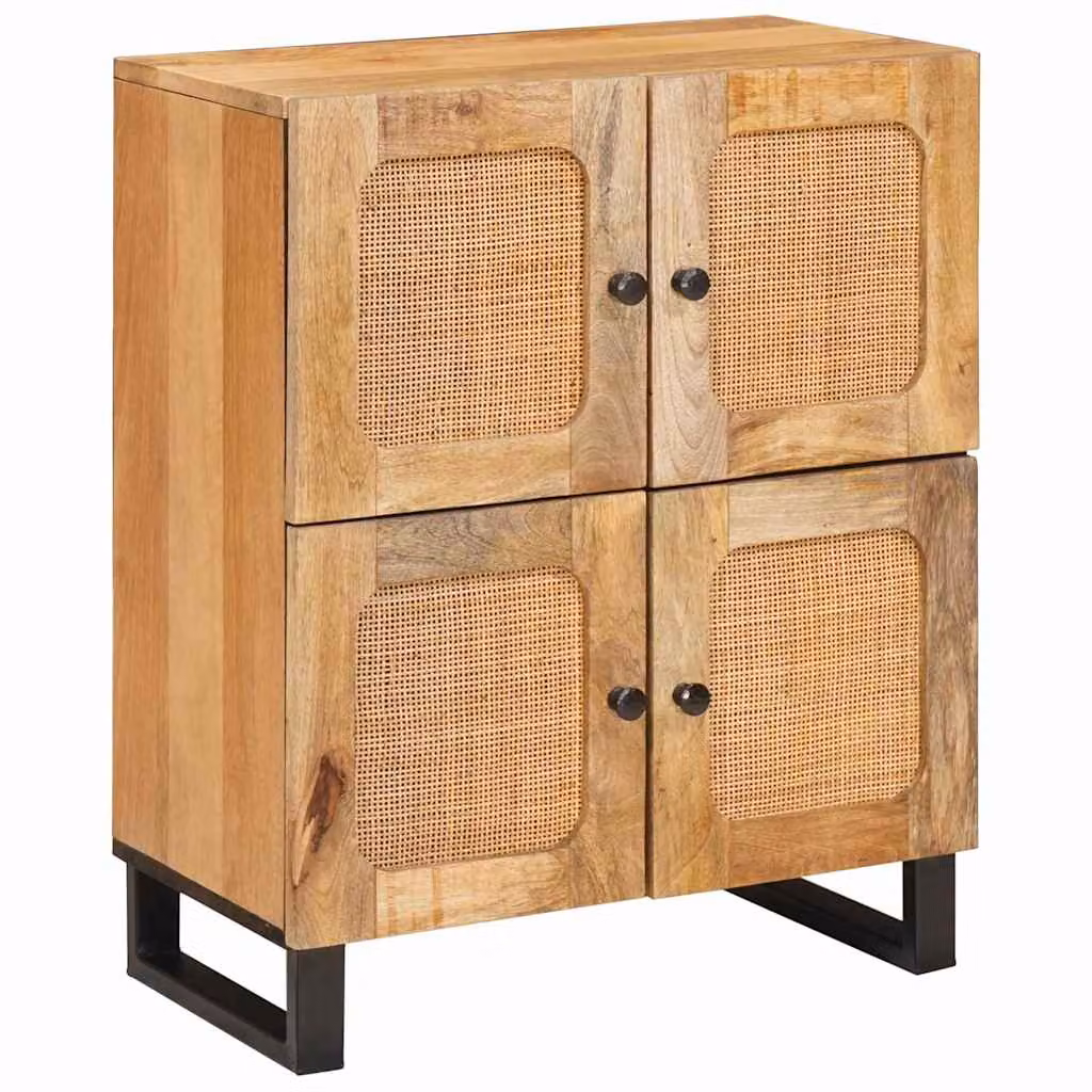 vidaXL Credenza Marrone 60 x 33 x 75 cm Legno di mango massello