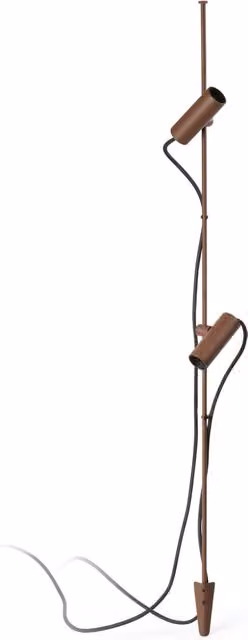 CLAP 1030 Picchetto marrone ruggine 2x6W 3000K 38ø 24V